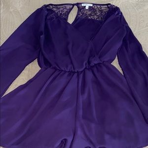 Charolette Russe purple romper size S